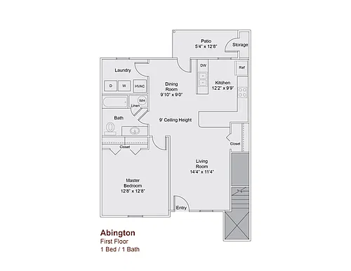 Floor plan Abington 1st Floor