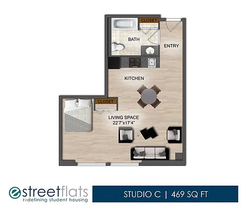 Floor plan Studio C