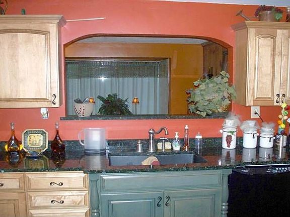 Kitchen looking into Living Room