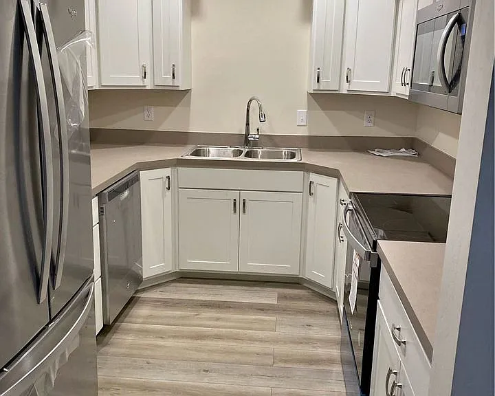 Kitchen with new appliances