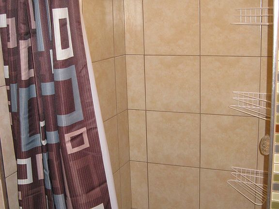 Lower level shower