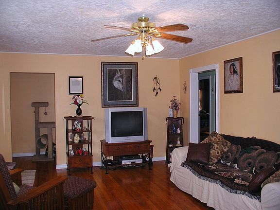 living room with hardwood floors