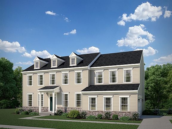 Federal with Stone Water Table, Portico, Dormers