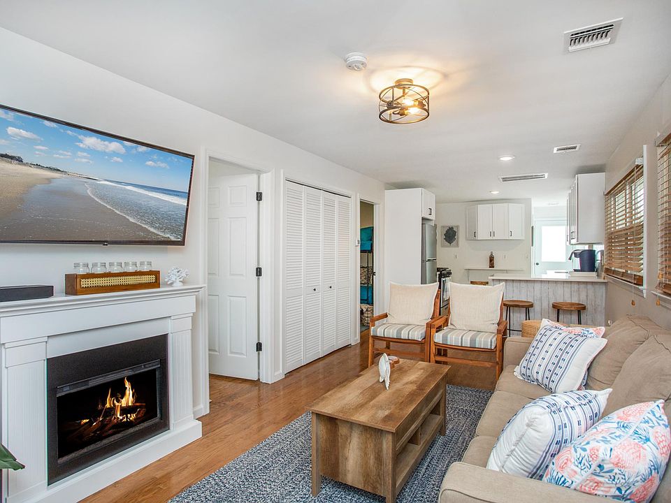living room with electric fireplace
