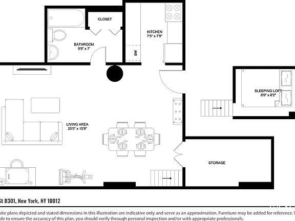 2nd image of 250 Mercer St APT B301