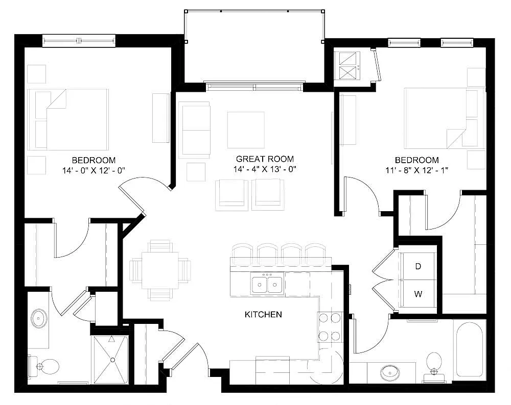 Floor plan The Princeton (C1)