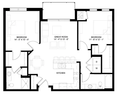 Floor plan The Princeton (C1)