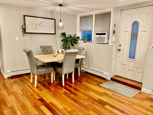 Gleaming Hardwoods from Entry On