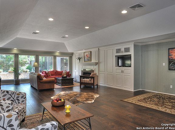 Large open Family room with fireplace