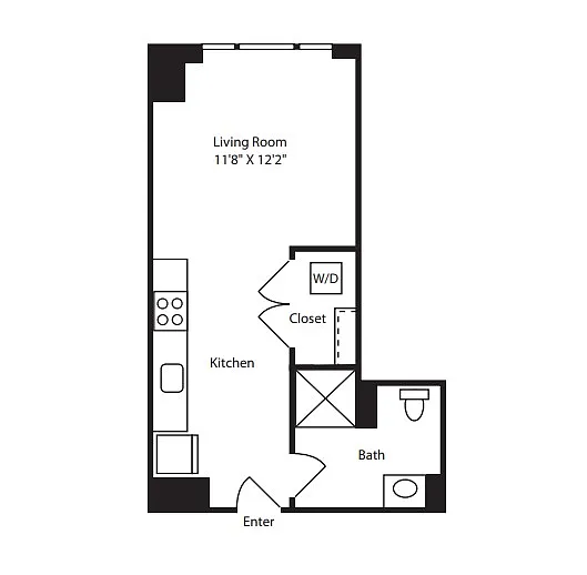 Floor plan StudioHR