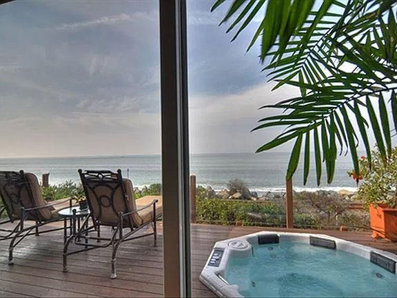 Enjoy your private spa/hot tub from your deck with ocean views.