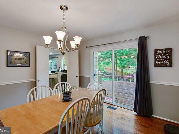 Dining Room w/ Sliding Door to Deck