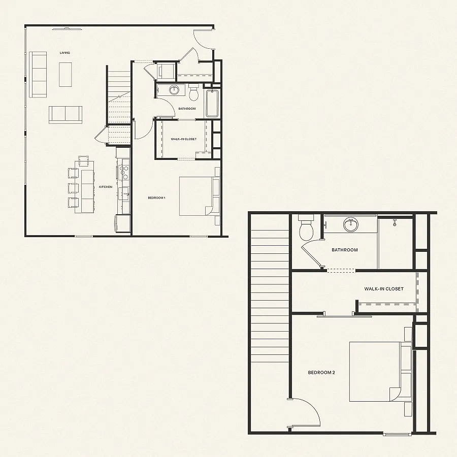 Floor plan L2 - Two Bedroom Penthouse
