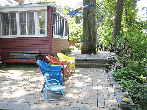 Expansive patios