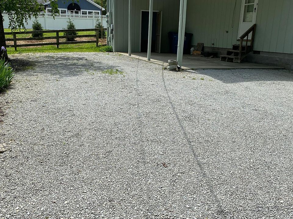 Carport with additional parking for guests