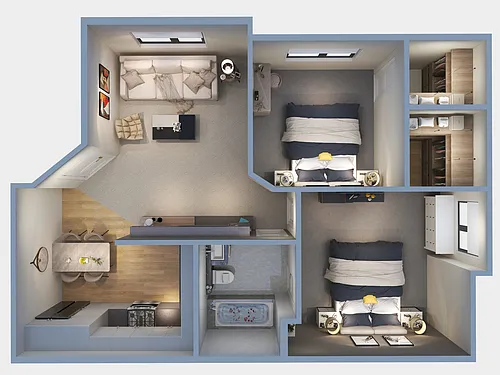 Floor plan 2X1