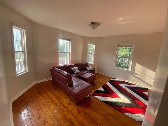 Beautiful open living room space with natural light
