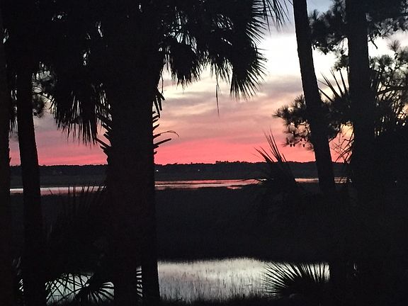 Sunset from porch..