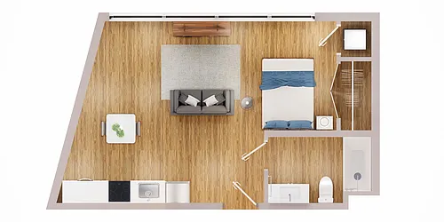 Floor plan Studio Premium