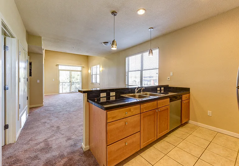 Kitchen Overlooking Living Room