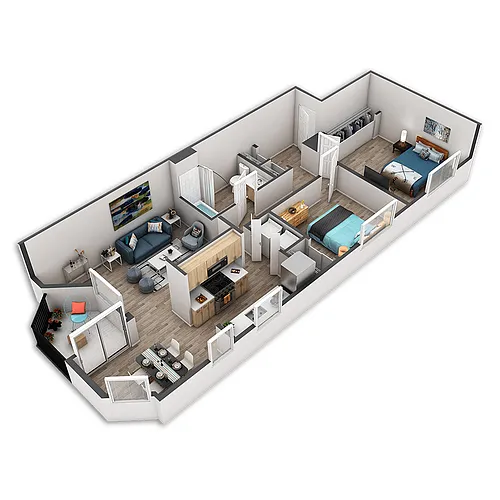 Floor plan Blanchard