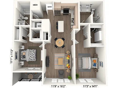 Floor plan BM-08M-Scheme III