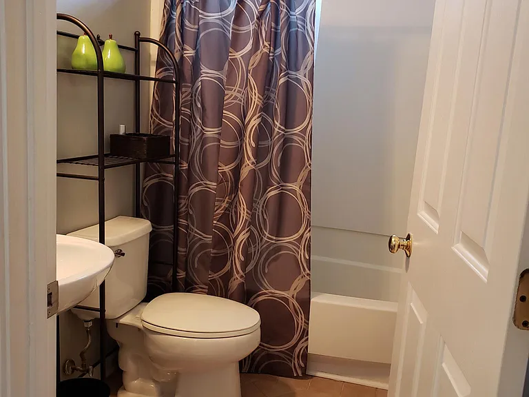 Bath with tub/shower combo