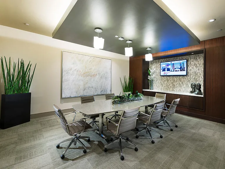 Work from home using our conference room