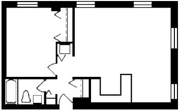 Floor plan 1 Bedroom