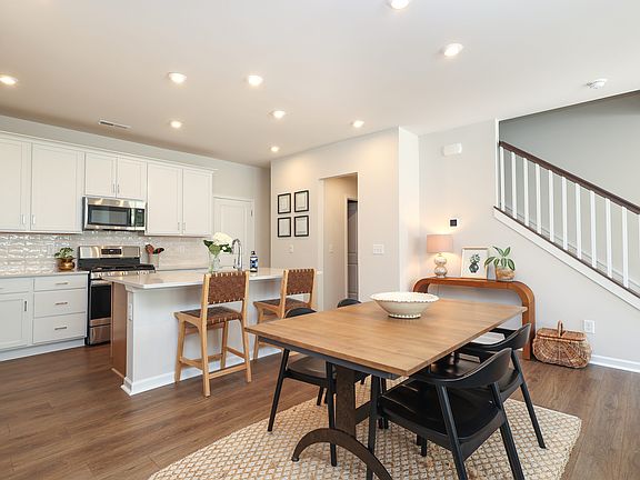 Spacious dining area
