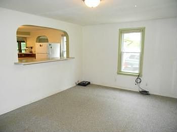 View of kitchen from living room.