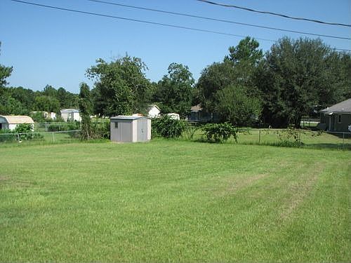Fenced back yard