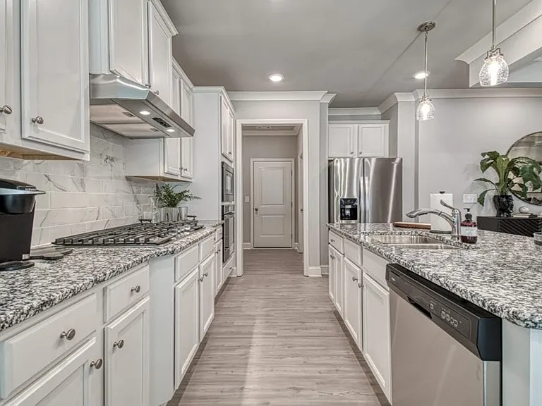 kitchen open to living room