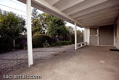 Private back porch