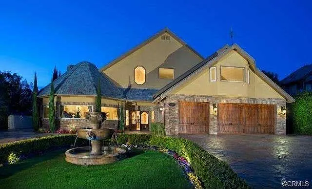 Outside front of house