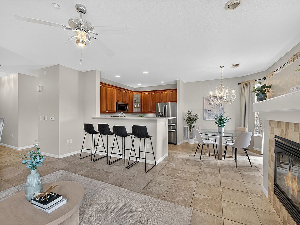 Kitchen and kitchen eating area