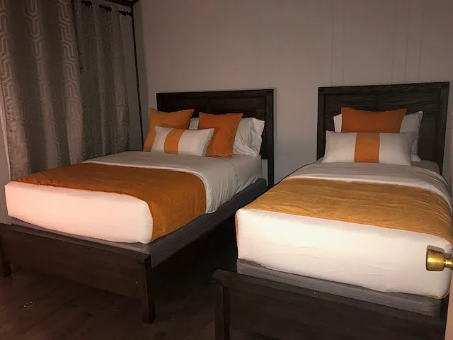 This is another view of the main bedroom. Easily accommodates 2 beds