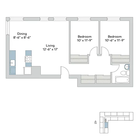 Floor plan 701ea2bC