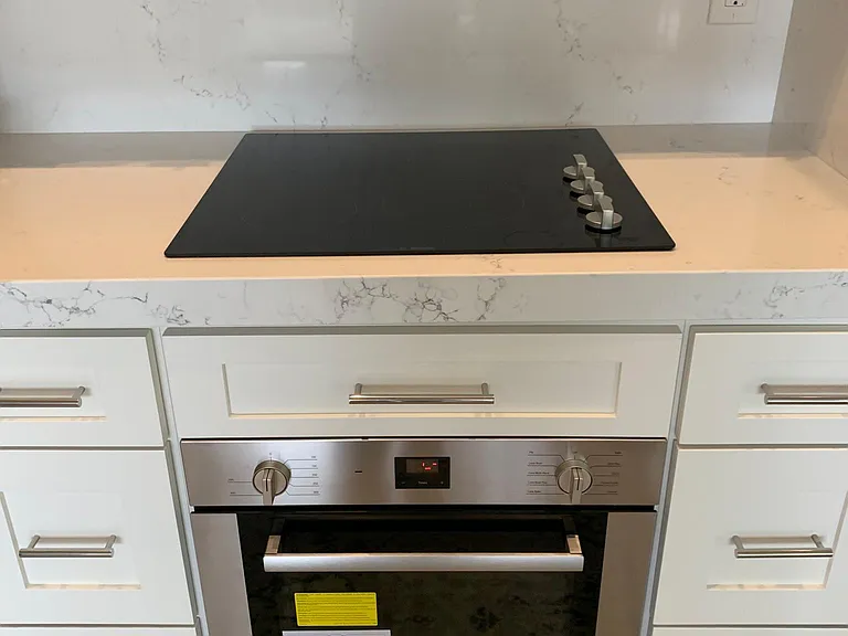 Stainless steel appliances.