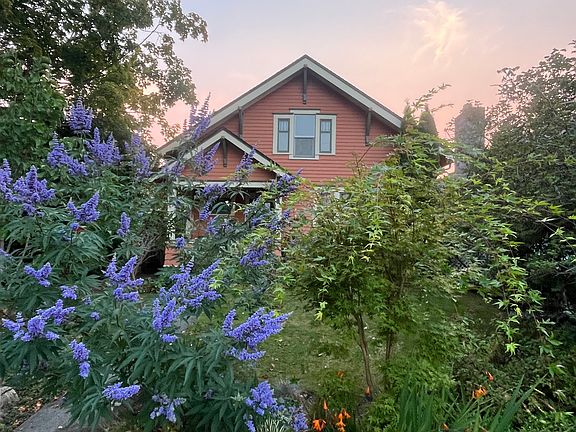 The owner has put extensive care into building gardens that are stunning all four seasons.