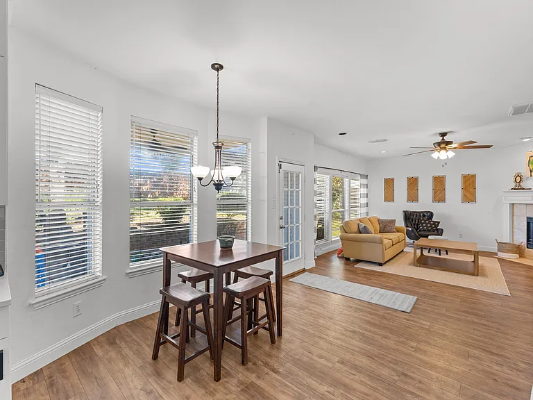 A bright, cozy corner perfect for morning coffee or casual bites.