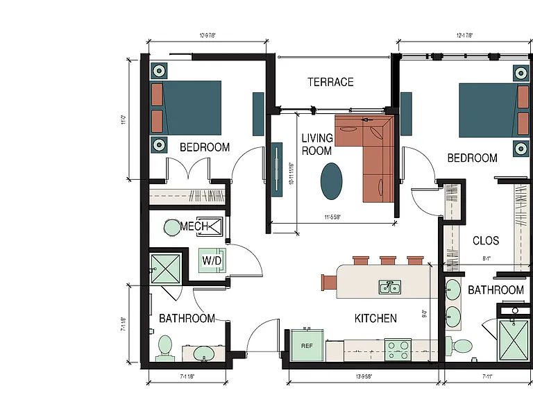 SIX_2D Floor Plans - Dimensions - Pacific SIX_2D Floor Plans - Dimensions - Pacific