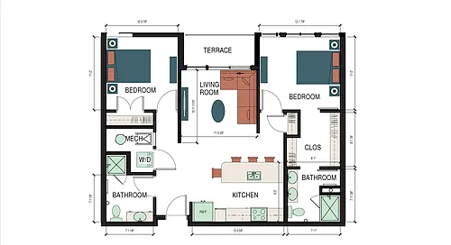 Floor plan Pacific