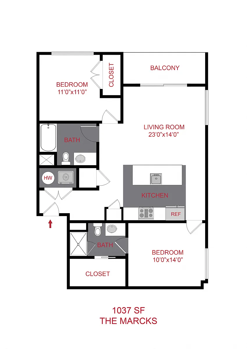 Floor plan The Marcks