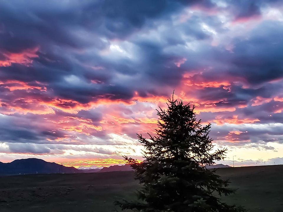 Sunset view from the balcony