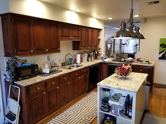 Kitchen looking towards living room