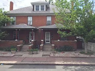 Front view of building.