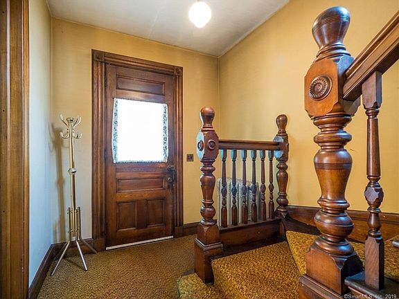Beautiful Oak Staircase in Foyer.