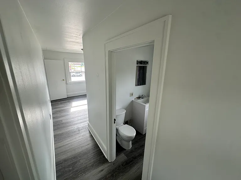 View of Bedroom and Adjacent Bathroom