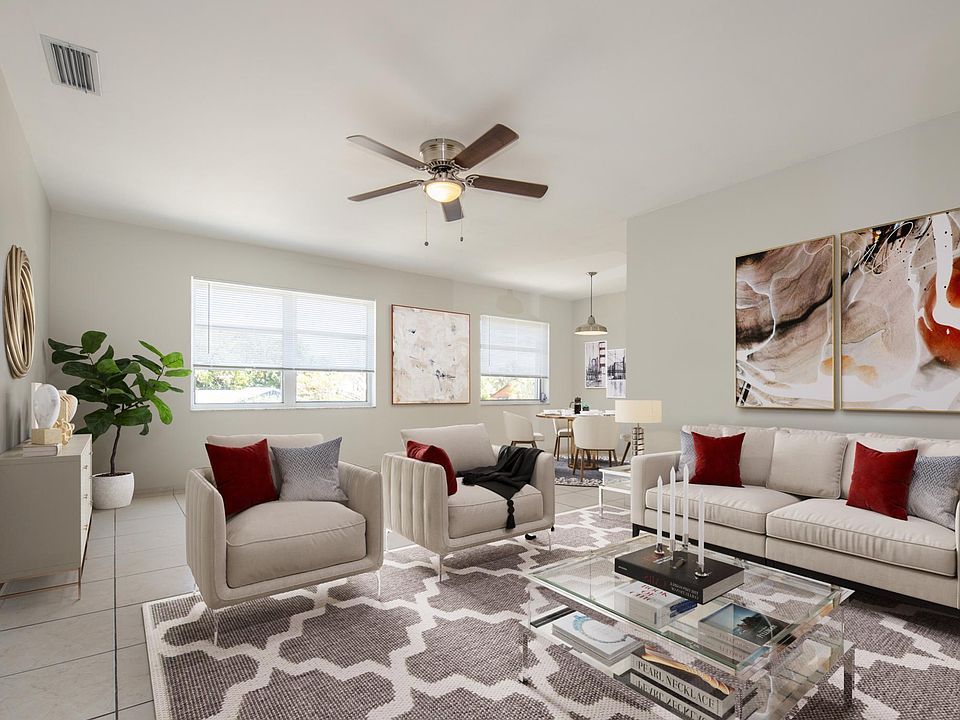 Large Living Area with lots of natural light and plenty of space - Virtually Staged